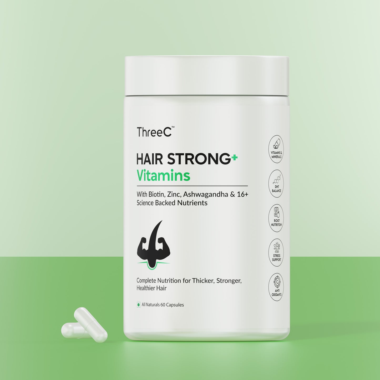 Hair Strong+ Vitamins (60 Cap)